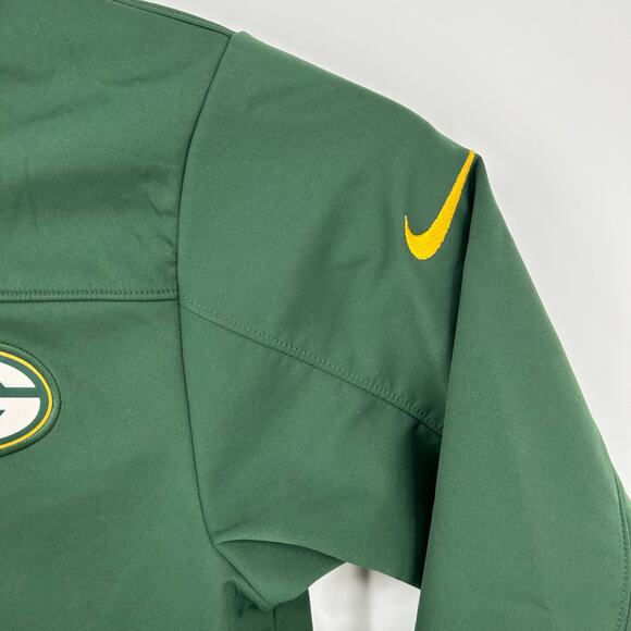 Men's Nike On Field NFL Green Bay Packers Full Zip Soft Shell Jacket Sz Small - Picture 4 of 10